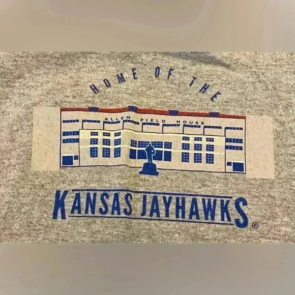Kansas Jayhawks Phog Allen Fieldhouse shirt Size XXL Color Grey - Picture 4 of 4
